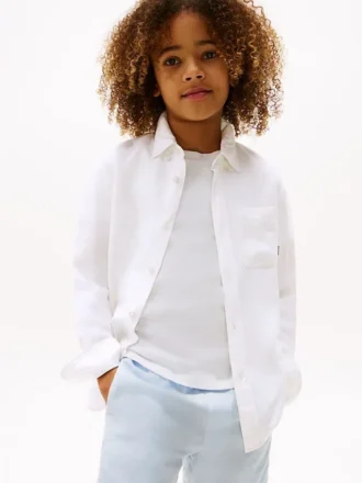 Kids’ Relaxed Linen-Blend Shirt