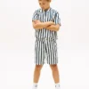 Kids’ Relaxed Striped Linen-Blend Short