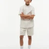 Kids’ Relaxed Striped Linen-Blend Short