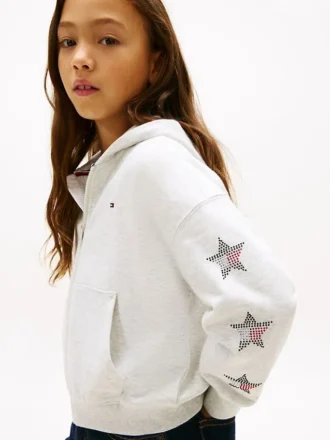Kids’ Rhinestone Star Logo Hoodie