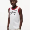 Kids’ Script Tommy Logo Tank Top Kids’ Script Tommy Logo Tank Top