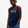 Kids’ Script Tommy Logo Tank Top Kids’ Script Tommy Logo Tank Top