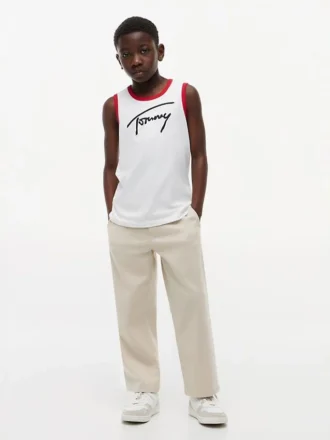 Kids’ Script Tommy Logo Tank Top