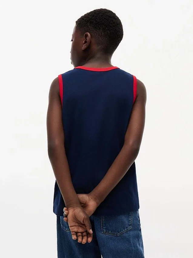 Kids’ Script Tommy Logo Tank Top Kids’ Script Tommy Logo Tank Top