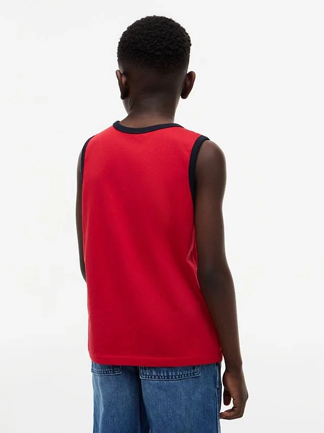 Kids’ Script Tommy Logo Tank Top Kids’ Script Tommy Logo Tank Top