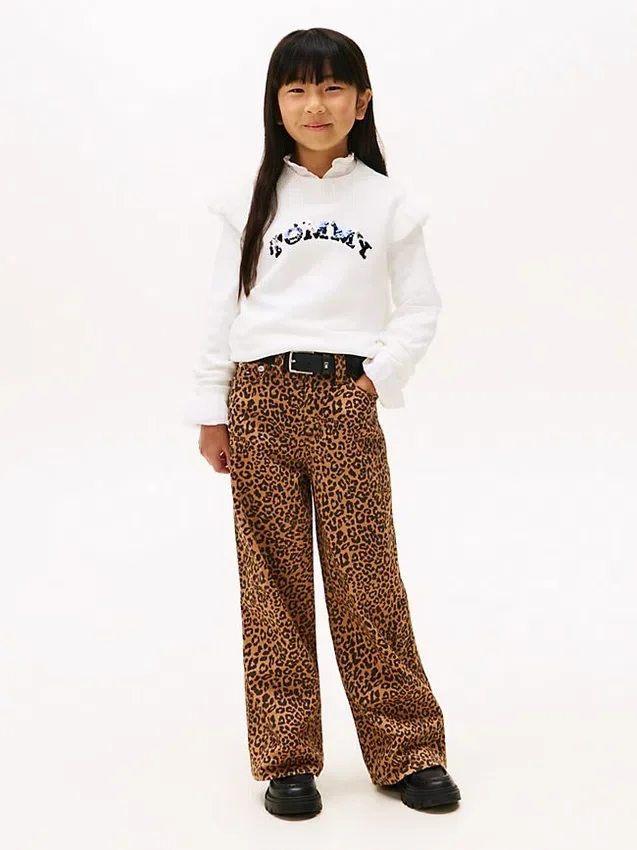 Kids’ Sequin Logo Ruffle Sweater Kids’ Sequin Logo Ruffle Sweater