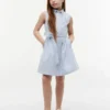 Kids’ Sleeveless Belted Shirtdress