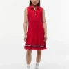 Kids’ Sleeveless Pleated Polo Dress