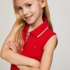 Kids’ Sleeveless Pleated Polo Dress