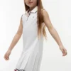 Kids’ Sleeveless Pleated Polo Dress