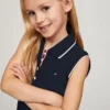 Kids’ Sleeveless Pleated Polo Dress