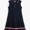 Kids’ Sleeveless Pleated Polo Dress