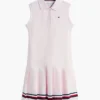 Kids’ Sleeveless Pleated Polo Dress