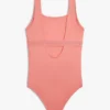 Kids’ Square-Neck Logo Swimsuit Kids’ Square-Neck Logo Swimsuit