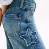 Kids’ Star Motif High-Rise Wide Leg Jean Kids’ Star Motif High-Rise Wide Leg Jean