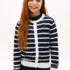Kids’ Stripe Cable Knit Cardigan