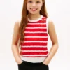 Kids’ Stripe Cable Knit Vest