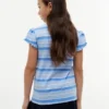 Kids’ Stripe Lettuce-Trim Sleeve T-Shirt Kids’ Stripe Lettuce-Trim Sleeve T-Shirt