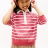 Kids’ Stripe Polo Sweatshirt