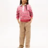 Kids’ Stripe Polo Sweatshirt