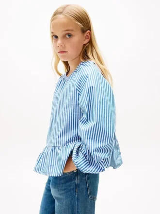 Kids’ Stripe Poplin Blouse