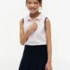 Kids’ Stripe Sleeveless Stretch Polo