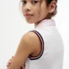 Kids’ Stripe Sleeveless Stretch Polo