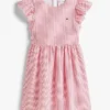 Kids’ Striped Flutter Seersucker Dress