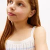 Kids’ Striped Pointelle Sweater Tank Kids’ Striped Pointelle Sweater Tank