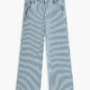 Kids’ Striped Pull-On Wide Leg Jean