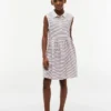 Kids’ Striped Sleeveless Polo Dress
