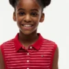 Kids’ Striped Sleeveless Polo Dress