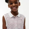 Kids’ Striped Sleeveless Polo Dress