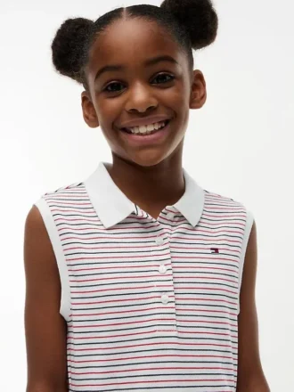 Kids’ Striped Sleeveless Polo Dress Kids’ Striped Sleeveless Polo Dress