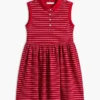 Kids’ Striped Sleeveless Polo Dress