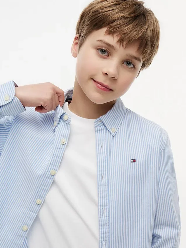Kids’ Striped Stretch Oxford Shirt Kids’ Striped Stretch Oxford Shirt