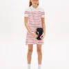 Kids’ Striped Sweater Polo Dress