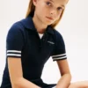 Kids’ Striped Sweater Polo Dress
