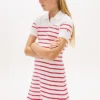 Kids’ Striped Sweater Polo Dress