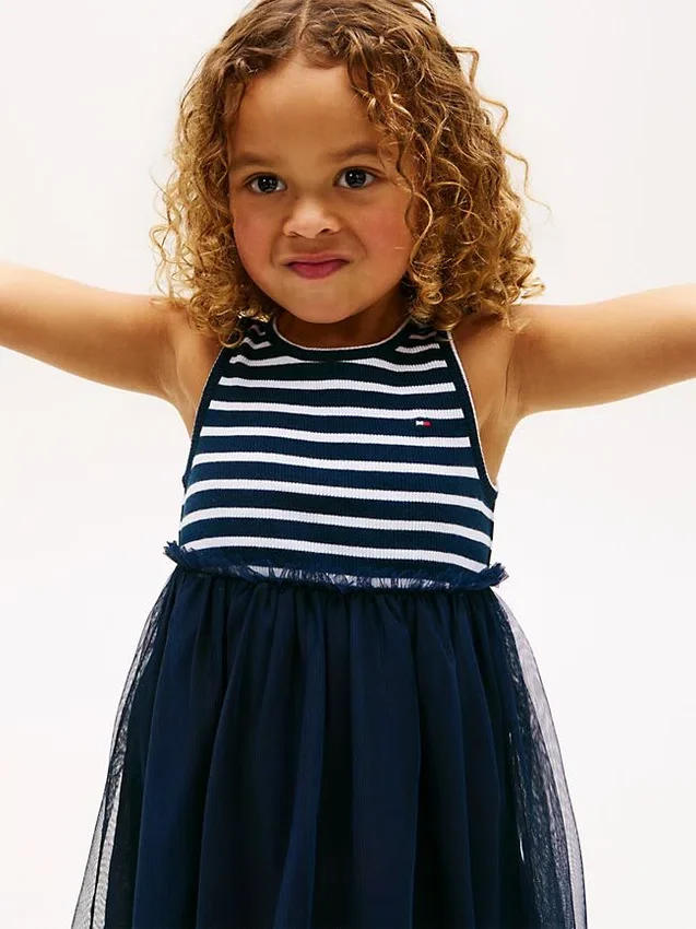 Kids’ Striped Tulle Combo Dress Kids’ Striped Tulle Combo Dress