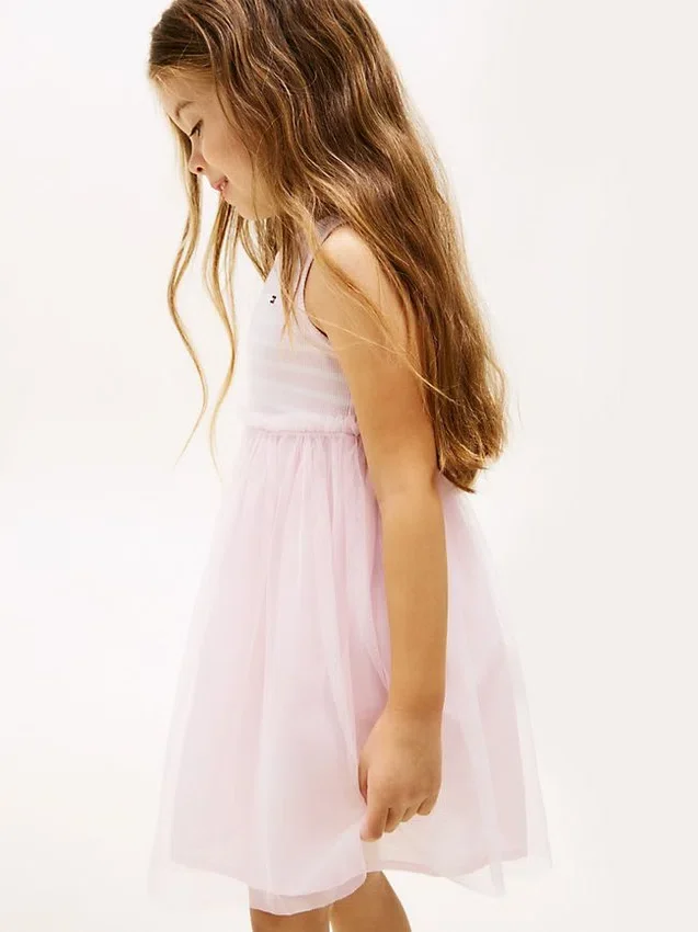 Kids’ Striped Tulle Combo Dress Kids’ Striped Tulle Combo Dress