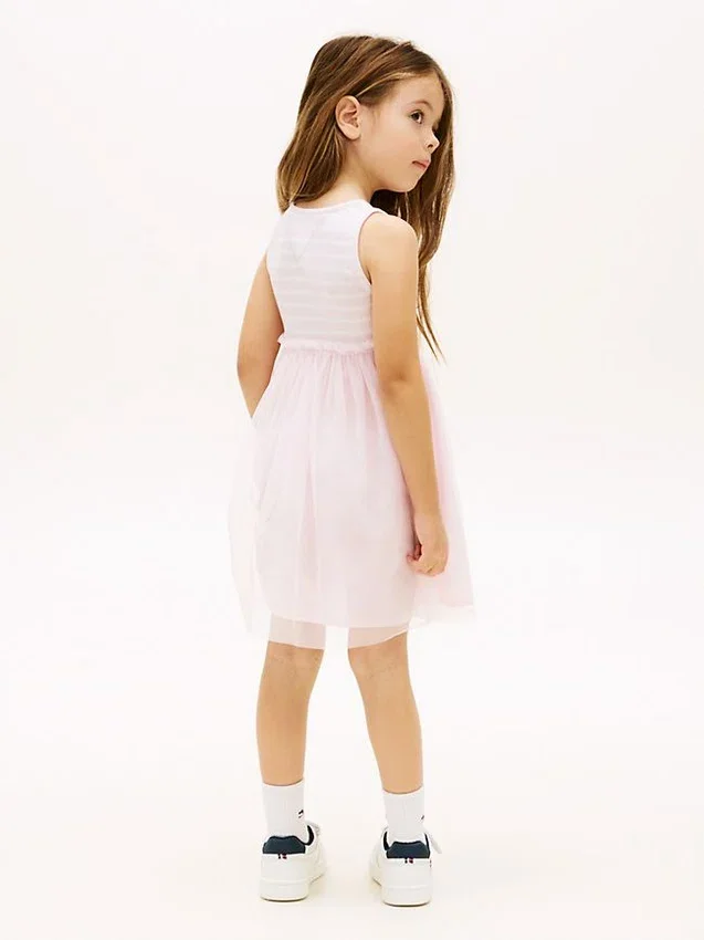 Kids’ Striped Tulle Combo Dress Kids’ Striped Tulle Combo Dress
