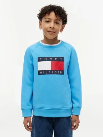 Kids’ Tommy Flag Logo Raglan Sweatshirt