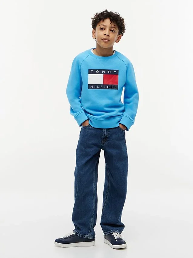 Kids’ Tommy Flag Logo Raglan Sweatshirt Kids’ Tommy Flag Logo Raglan Sweatshirt