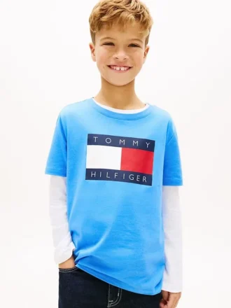 Kids’ Tommy Flag Logo T-Shirt
