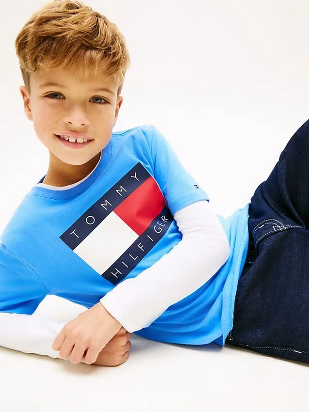 Kids’ Tommy Flag Logo T-Shirt Kids’ Tommy Flag Logo T-Shirt