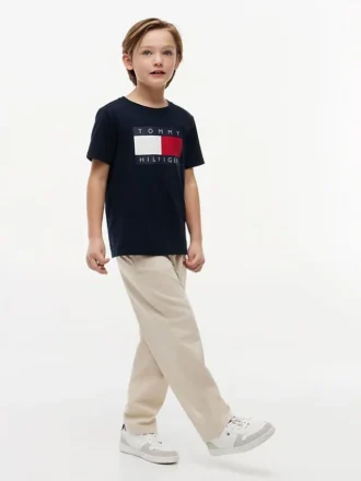 Kids’ Tommy Flag Logo T-Shirt