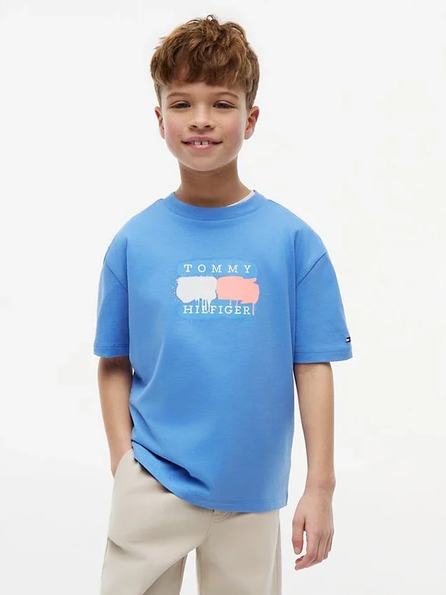 Kids’ Tommy Graffiti Logo T-Shirt Kids’ Tommy Graffiti Logo T-Shirt
