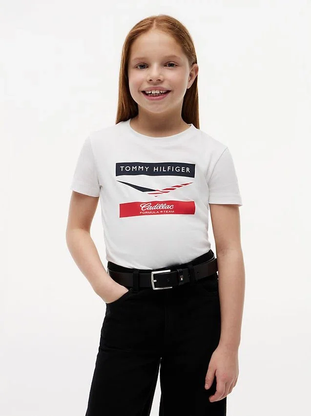 Kids’ Tommy x Cadillac F1® Team Chevron T-Shirt Kids’ Tommy x Cadillac F1® Team Chevron T-Shirt