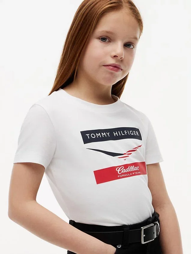 Kids’ Tommy x Cadillac F1® Team Chevron T-Shirt Kids’ Tommy x Cadillac F1® Team Chevron T-Shirt